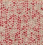 Nappe coton enduite Perle rouge Nydel - Blancollection