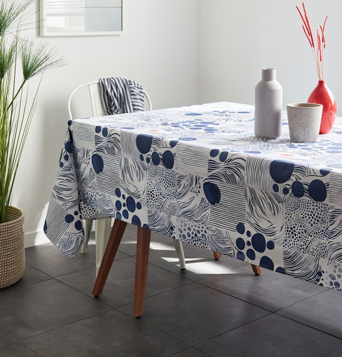 Nappe coton enduite Rivage Nydel