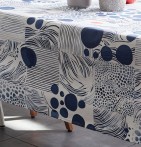 Nappe coton enduite Rivage Nydel - Blancollection
