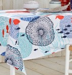 Nappe coton enduite Nautique Nydel - Blancollection