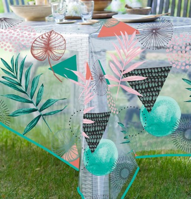 Nappe translucide Palma eucalyptus Calitex