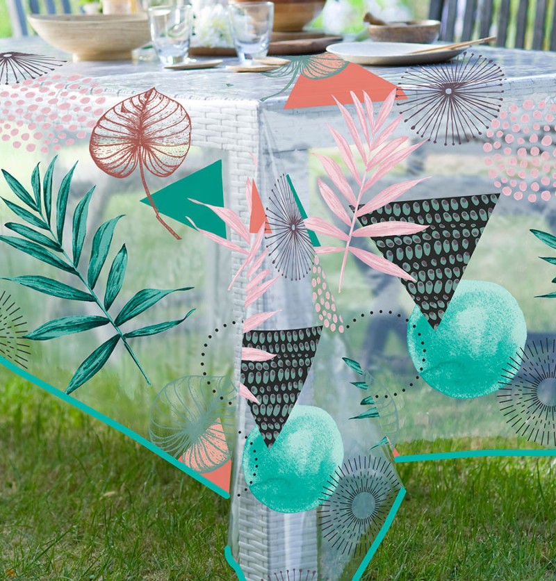 Nappe translucide Palma eucalyptus Calitex