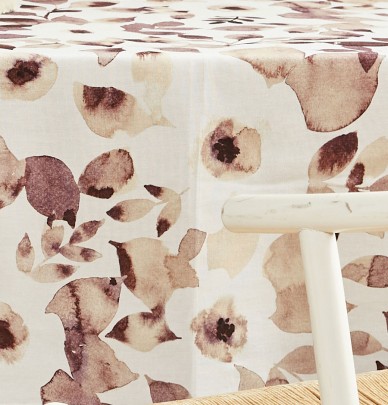 Nappe coton enduite Pétunia Nydel