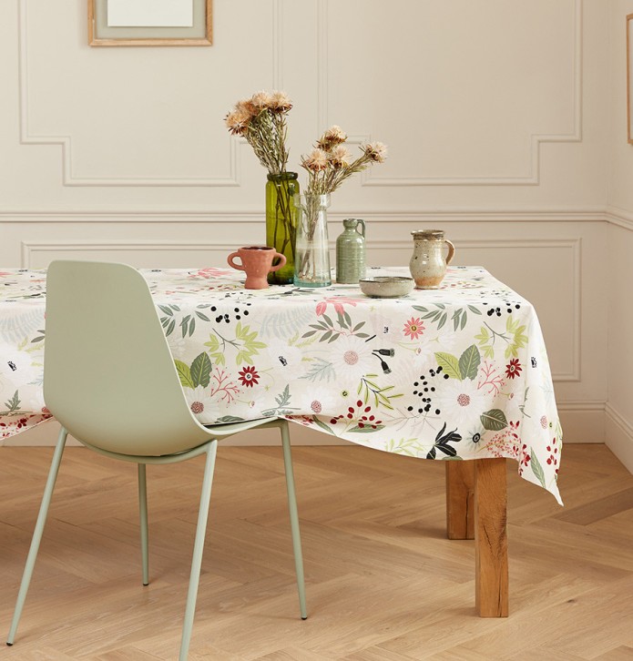 Nappe coton enduite PVC Florilège Nydel Nappe coton enduite PVC Florilège Nydel