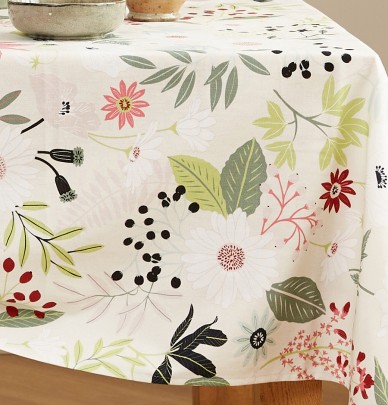 Nappe coton enduite PVC Florilège Nydel