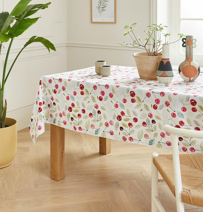 Nappe coton enduite PVC Cherry Nydel