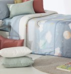 Couvre lit matelassé enfant Fuzzy Reig Marti - Blancollection