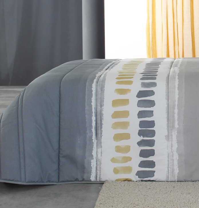 Couvre lit matelassé Nori gris Reig Marti - Blancollection