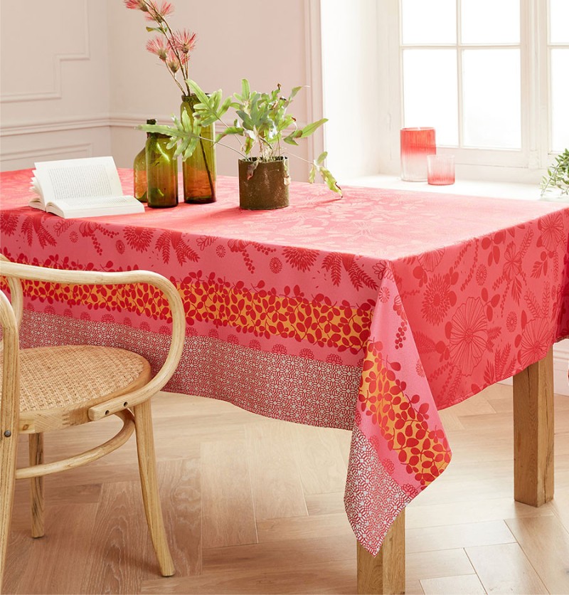 Nappe jacquard enduite Jardin d'Eté Nydel