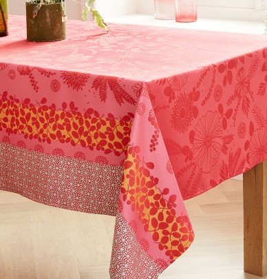 Nappe jacquard enduite Jardin d'Eté Nydel