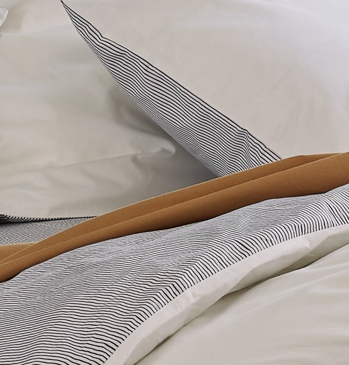 Housse de couette percale Amsterdam Sylvie Thiriez - Blancollection