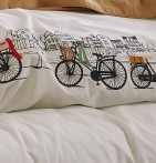 Housse de couette percale Amsterdam Sylvie Thiriez - Blancollection