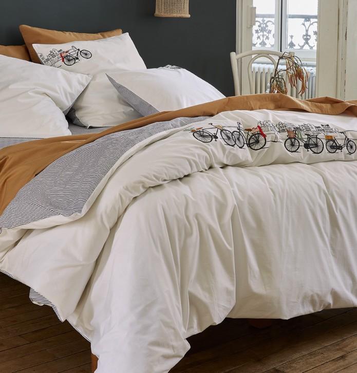 Housse de couette percale Amsterdam Sylvie Thiriez