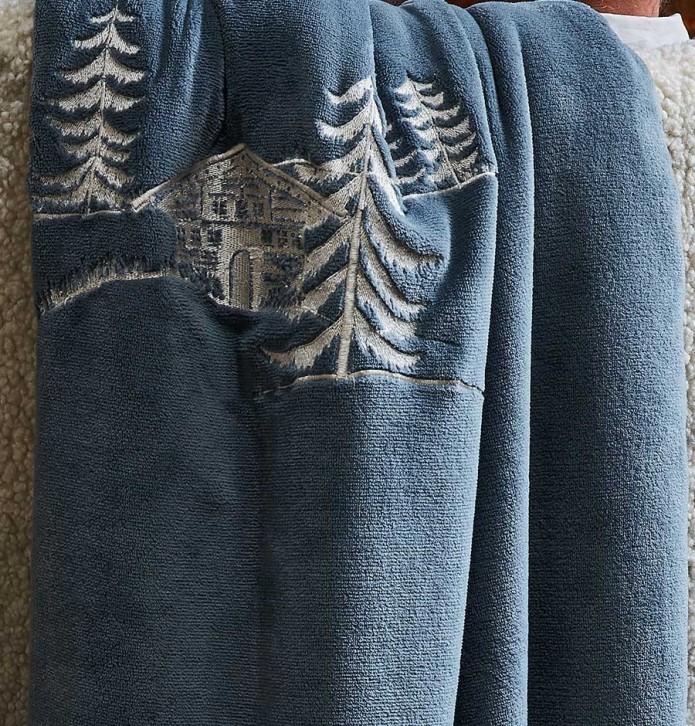 Plaid polaire Chalet d'alpage Sylvie Thiriez - Blancollection