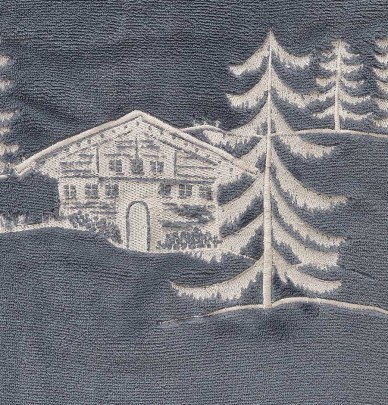 Plaid polaire Chalet d'alpage Sylvie Thiriez