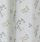 Voilage étamine Sendo taupe Qabane - Blancollection