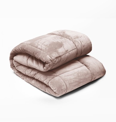 Couvre lit velours matelassé Moki loup Vent du Sud