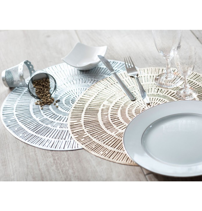 Set de table Forssio or ou argent Calitex - Blancollection