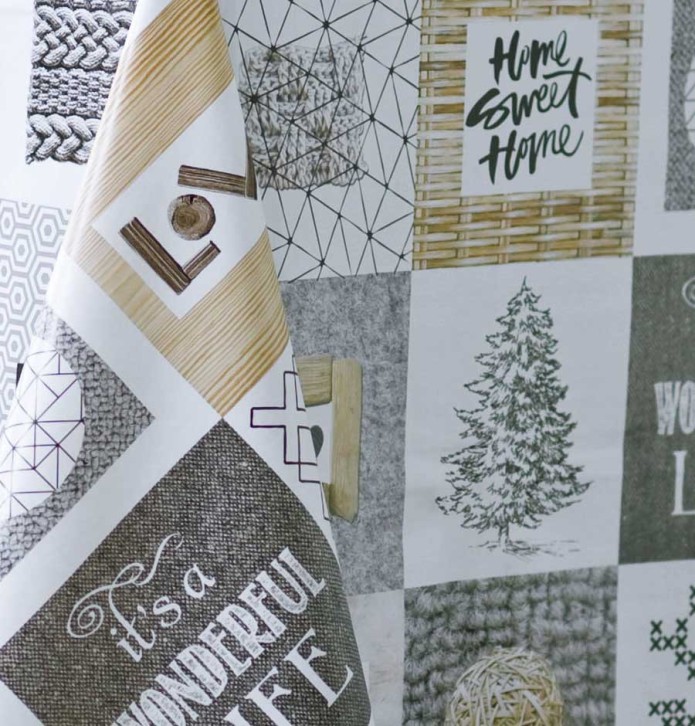 Nappe toile cirée Wonderful Life Calitex - Blancollection