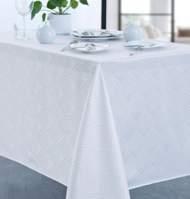 Nappe damassée polyester Luce