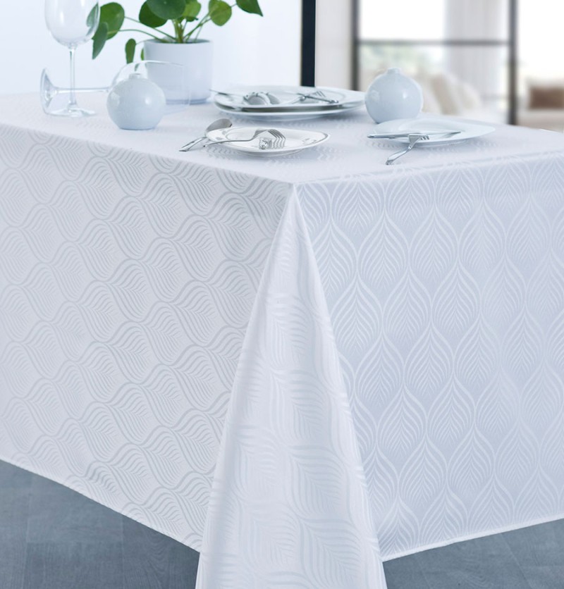 Nappe damassée polyester Luce Calitex