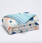 Housse de couette enfant A Dos de Baleine La maison de Balmy - Blancollection
