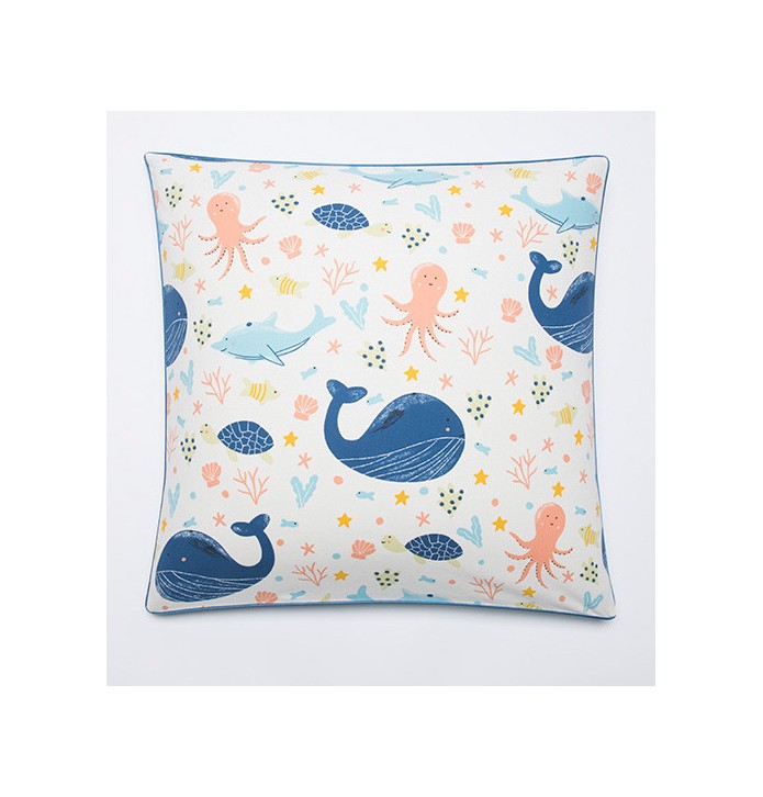 Parure de lit enfant A dos de baleine La maison de Balmy - Blancollection