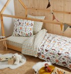 Taie d'oreiller enfant Forêt à bicyclette La maison de Balmy - Blancollection