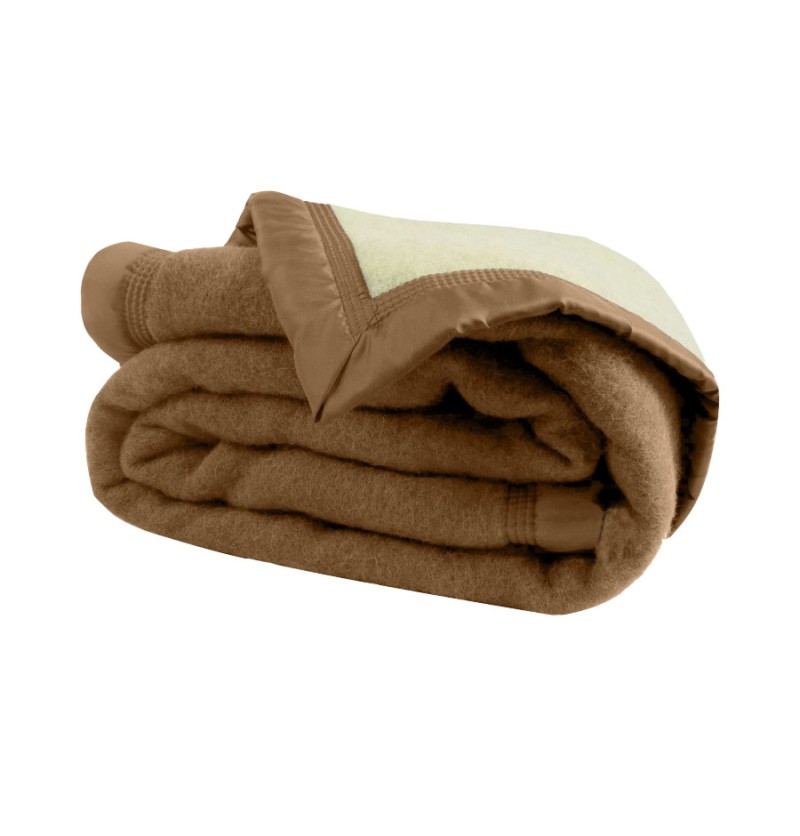Couverture pure laine vierge woolmark 730g/m² 10 coloris - ourson