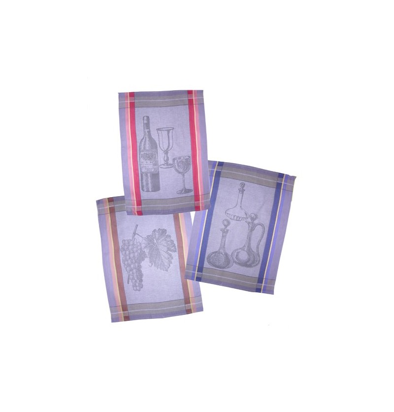 Lot de 6 torchons Vendanges Tradilinge