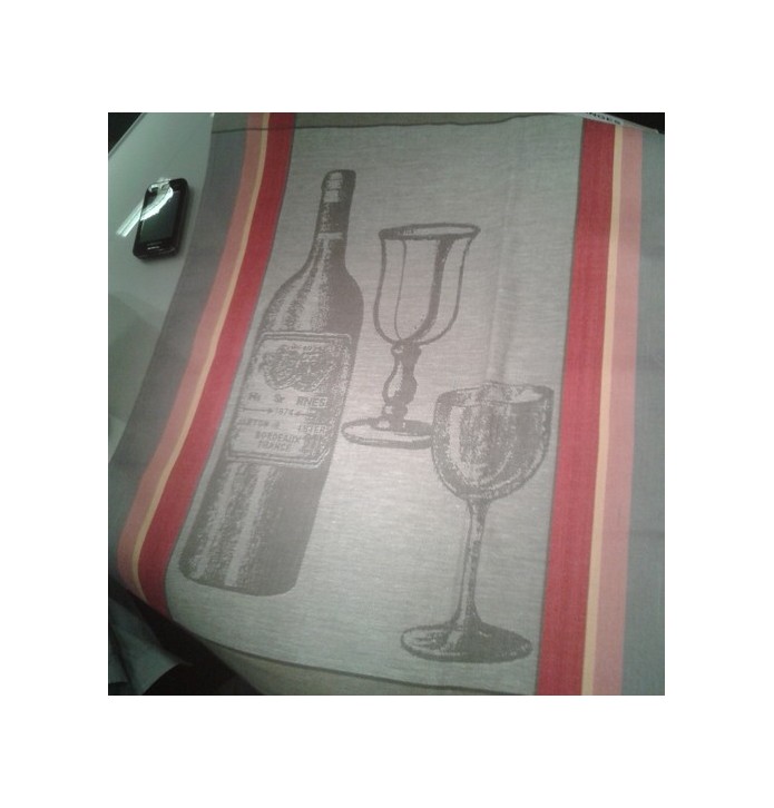 Lot de 6 torchons Vendanges