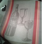 Lot de 6 torchons Vendanges