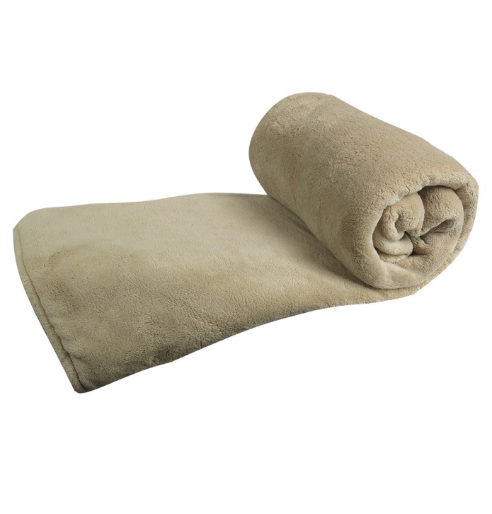 Couverture Polaire peluche légère 350g/m2 Ourson - Blancollection