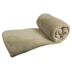 Couverture Polaire peluche légère 350g/m2 Ourson - Blancollection