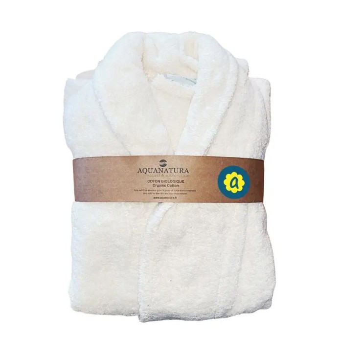 Peignoir coton bio naturel Aquanatura Peignoir coton bio naturel Aquanatura