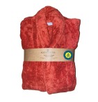Peignoir coton bio paprika Aquanatura
