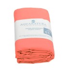 Drap housse coton bio corail Aquanatura