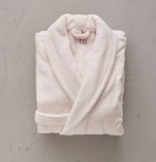 Peignoir coton peigné rose middleton Sylvie Thiriez