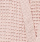 Peignoir nid d'abeille Bain de minuit rose Sylvie Thiriez - Blancollection