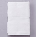 Drap de douche coton peigné 600g/m2 blanc Sylvie Thiriez - Blancollection