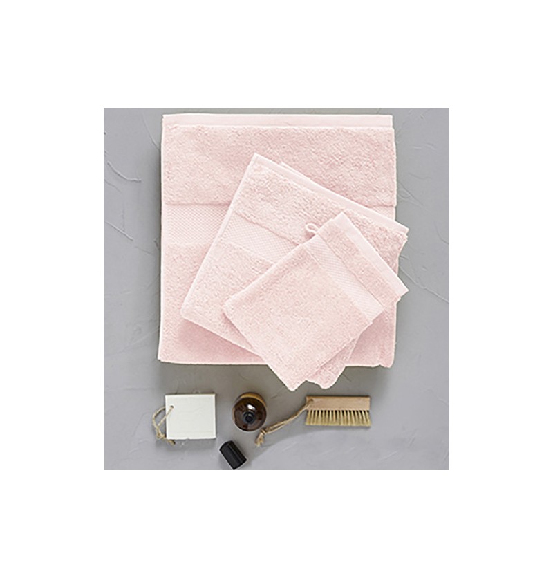 Serviette de toilette rose middleton Sylvie Thiriez