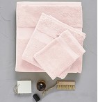 Drap de douche rose middleton Sylvie Thiriez