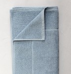 Tapis de bain coton peigné 800g/m2 mer du nord Sylvie Thiriez - Blancollection
