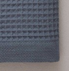 Drap de douche nid d'abeille Bain de minuit Sylvie Thiriez - Blancollection