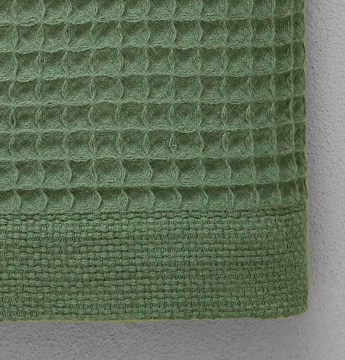 Drap de douche nid d'abeille Bain de minuit Sylvie Thiriez - Blancollection