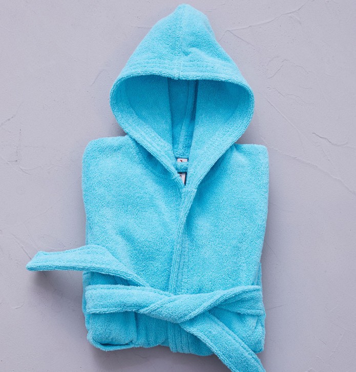 Peignoir enfant Basique sky Sylvie Thiriez Peignoir enfant Basique sky Sylvie Thiriez
