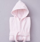 Peignoir enfant Basique rose middleton Sylvie Thiriez
