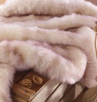 Plaid fausse fourrure Nebraska blanc Ourson - Blancollection