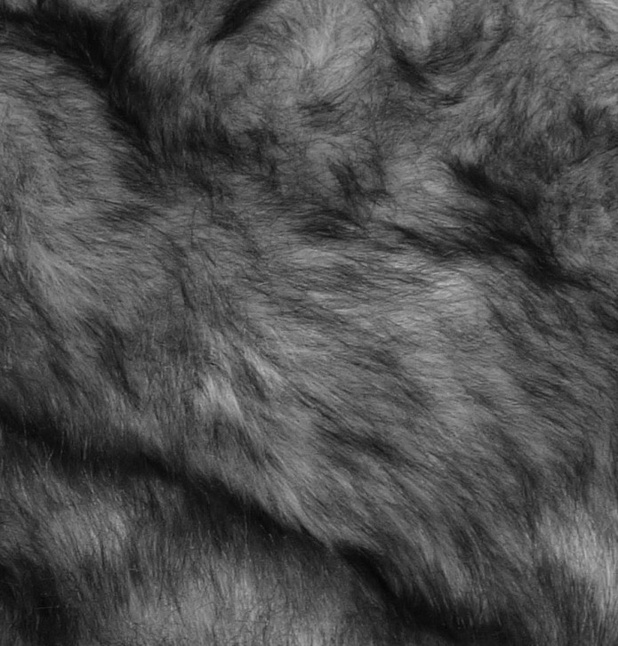Plaid fausse fourrure Nebraska noir Ourson - Blancollection