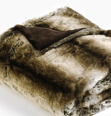 Plaid fourrure Nebraska marron Ourson